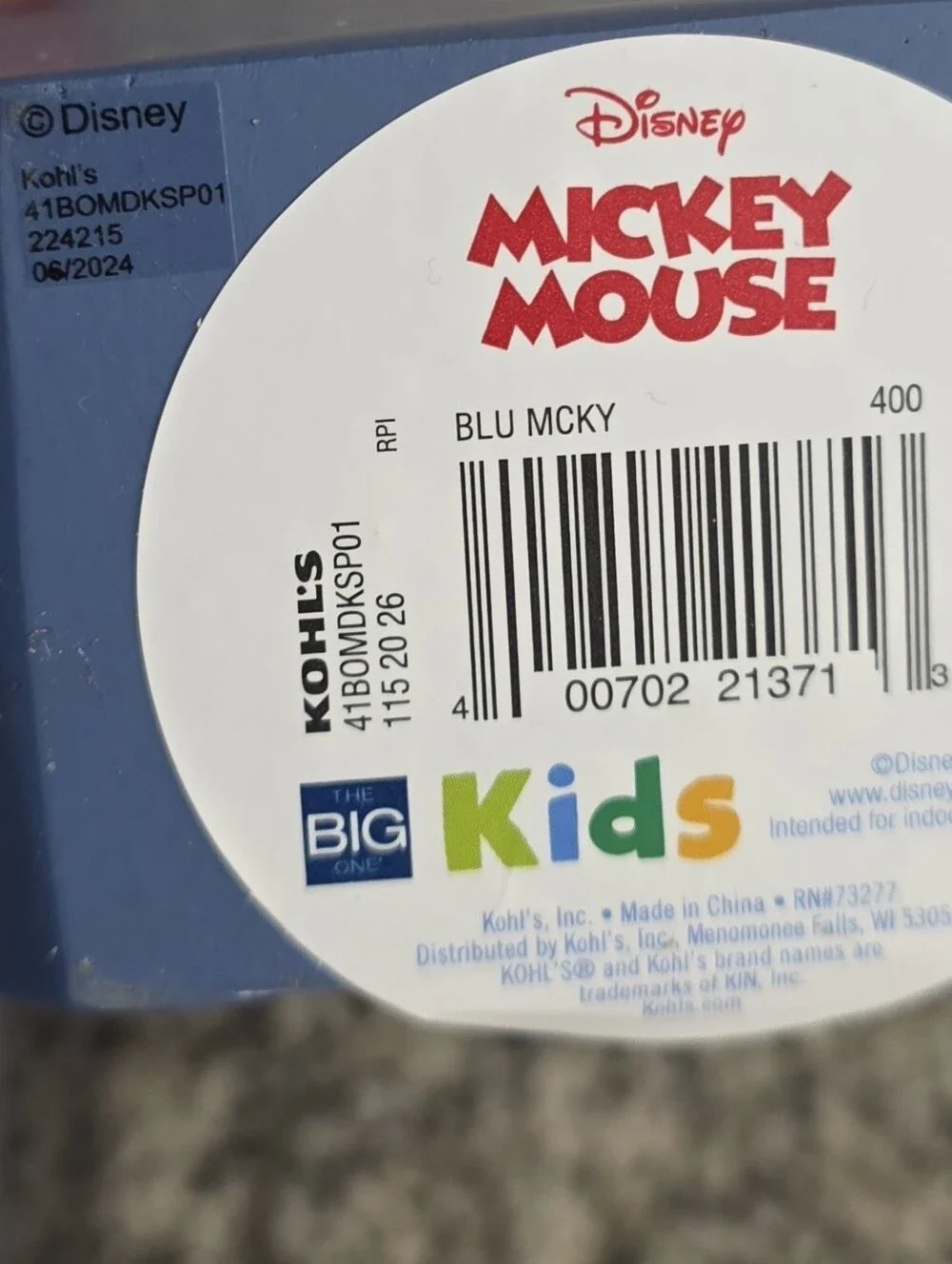 New With Tags Disney Mickey Mouse Soap Pump by The Big One Blue